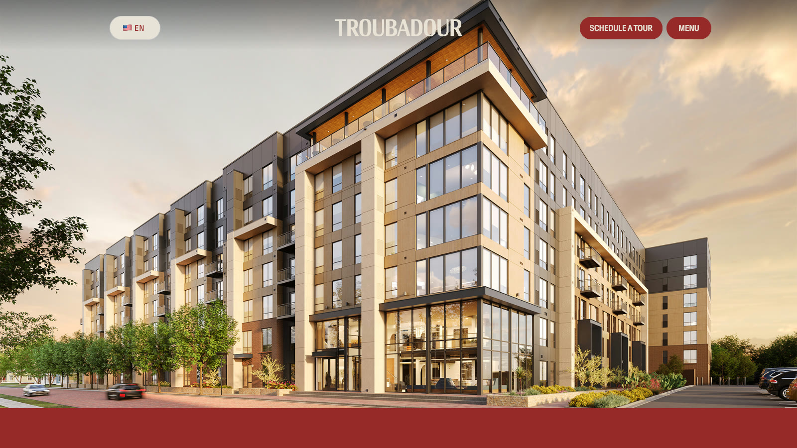 Troubadour website screenshot